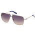 Guess Gradient Blue Lens Gold With Blue Legs Sunglasses One Size