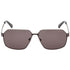Guess Smoke Lens Matte Gunmetal Silver Framed Sunglasses One Size