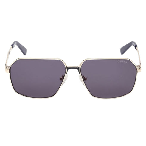 Guess Blue Lens Gold Sunglasses One Size