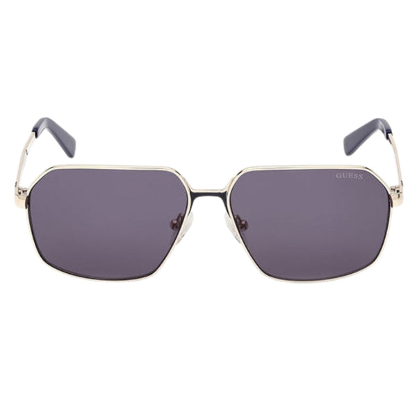 Guess Blue Lens Gold Sunglasses One Size