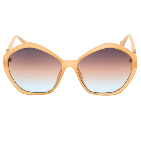 Guess Gradient Brown Lens Shiny Beige Sunglasses GU7813 57F