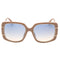 Guess Gradient Blue Shiny Beige Sunglasses GU7854 57W