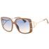 Guess Gradient Blue Shiny Beige Sunglasses GU7854 57W