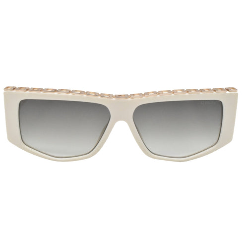 Guess Chain Design White Sunglasses One Size