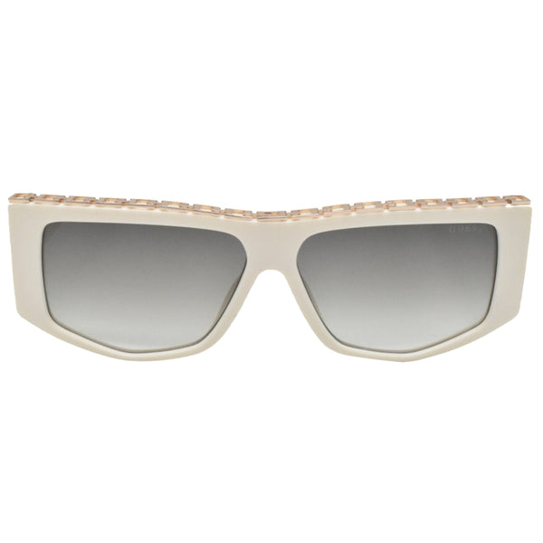 Guess Chain Design White Sunglasses One Size