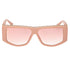 Guess Chain Design Shiny Pink Sunglasses One Size