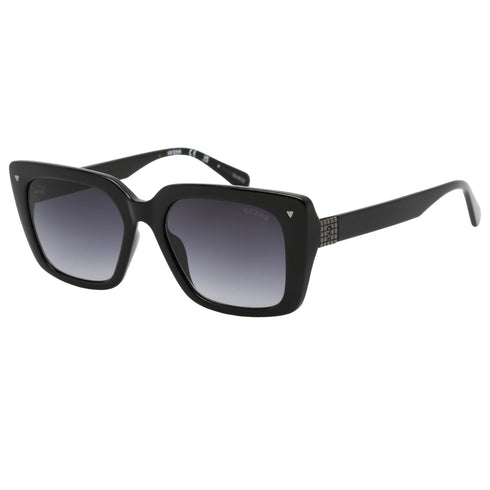 Guess Gradient Smoke Lens Shiny Black Framed Sunglasses GU8243 01B