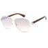 Kate Spade Geneva Gold Sunglasses One Size