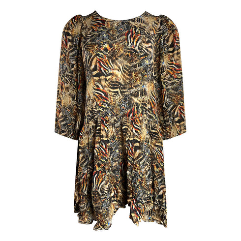 Inoa Fashion Golden Eagle 120214 Ruffled Layered Dress Womens