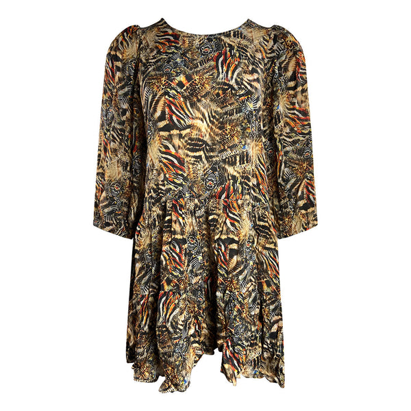 Inoa Fashion Golden Eagle 120214 Ruffled Layered Dress Womens