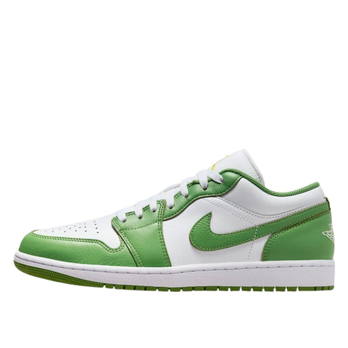 NIKE HF4823 100 Air Jordan 1 Low SE GREEN/WHITE TRAINER MENS UK 6
