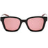 Hugo Boss Burgundy Lensed Red Detail Black Sunglasses One Size