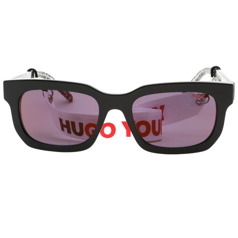 Hugo Boss Red SP Lens Multi Logo Inner Detail Black Sunglasses One Size