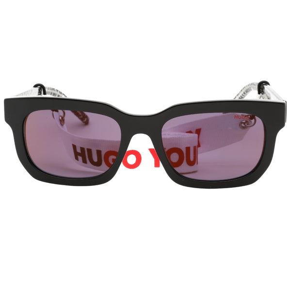 Hugo Boss Red SP Lens Multi Logo Inner Detail Black Sunglasses One Size