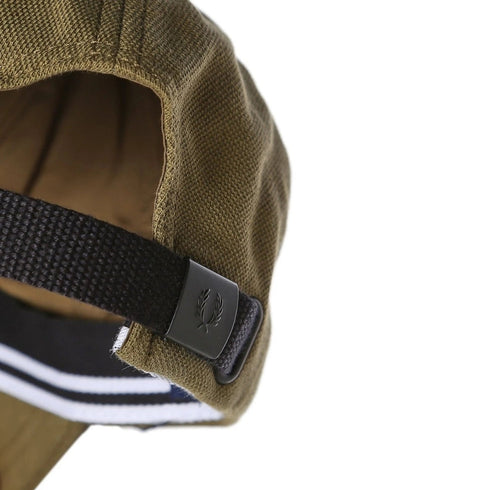 Fred Perry Brand Logo Pique Green Classic Cap HW1650 Q55