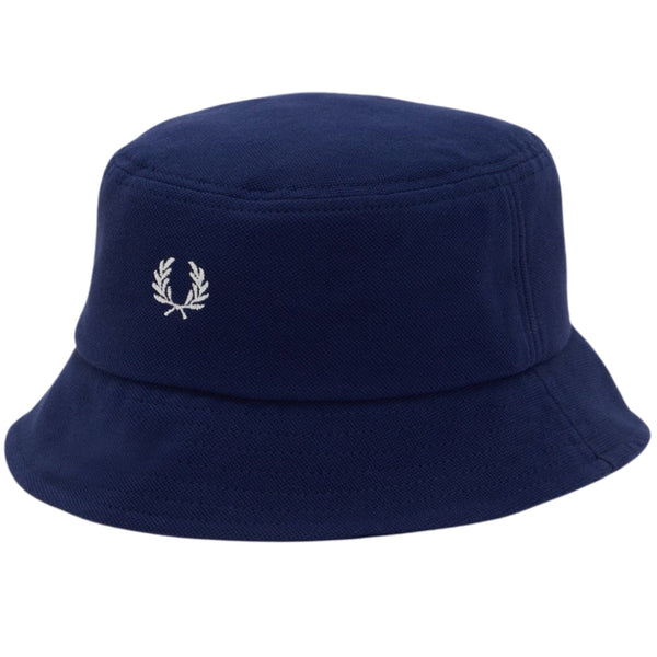 Fred Perry Brand Logo Pique Navy Blue Bucket Hat HW5650 143