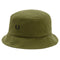 Fred Perry Brand Logo Pique Green Bucket Hat HW5650 Q55