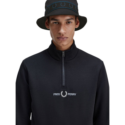 Fred Perry HW5655 T70 Black Bucket Hat Mens S