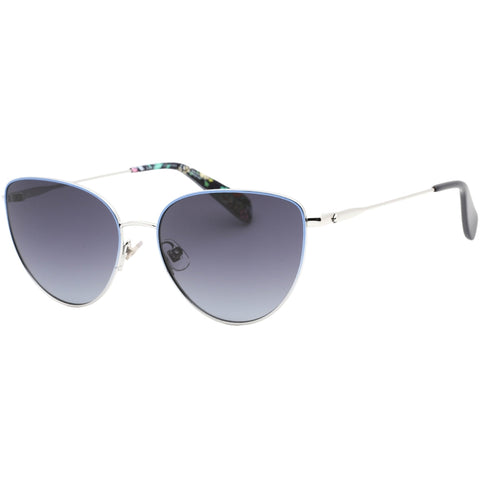 Kate Spade Hailey/G/S Dark Grey SF Lens Blue Detail Silver Sunglasses One Size