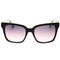 Kate Spade Harlow/G/S Grey Fuchsia Lens Black Sunglasses One Size