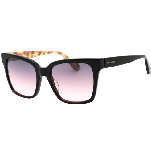 Kate Spade Harlow/G/S Grey Fuchsia Lens Black Sunglasses One Size