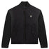 Fred Perry Cable Knit Sleeve Black Bomber Jacket S