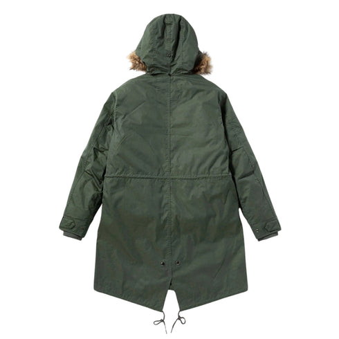 FRED PERRY J6504 638 FIELD GREEN 2 in 1 ZIP-IN LINER PARKA S