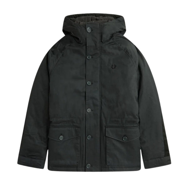 FRED PERRY J6505 Q20 NIGHT GREEN SHORT SNORKEL PARKA M