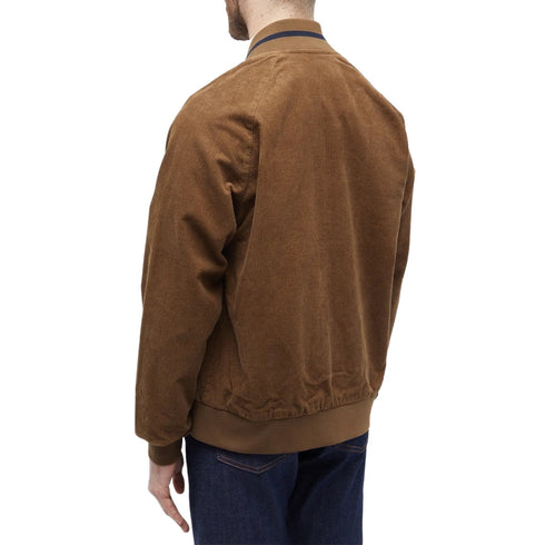 FRED PERRY J6514 P96 SHADED STONE WAFFLE CORD TENNIS BOMBER S