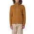 Fred Perry J7536 S81 Dark Caramel Hooded Zip Sweatshirt Mens S