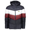 Lyle Scott Colour Block Navy Blue Puffer Jacket