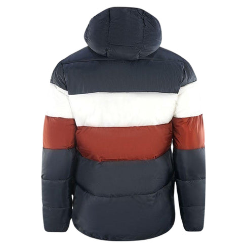Lyle Scott Colour Block Navy Blue Puffer Jacket