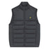 Lyle & Scott Branded Logo Gunmetal Grey Wadded Gilet Jacket S