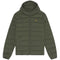 Lyle & Scott Branded Logo Hooded Olive Green Puffer Jacket S
