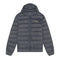 Lyle & Scott Branded Gunmetal Grey Hooded Wadded Jacket M