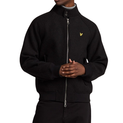 Lyle Scott Double Face Wool Jet Black Jacket