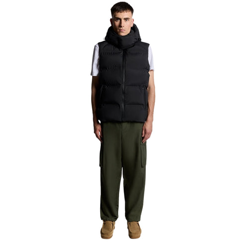 Lyle & Scott Jet Black Welded Puffer Gilet XS