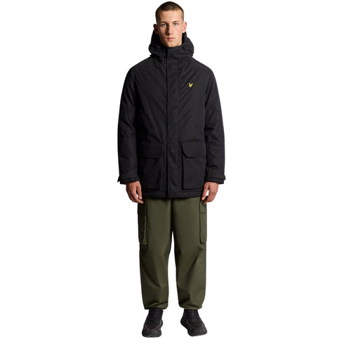 Lyle & Scott Jet Black Membrane Parka XS