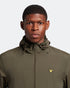 Lyle Scott Branded Olive Hooded Short Lightweight Jacket