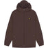 Lyle & Scott Branded Deep Mahogany Hooded Short Brown Lightweight Jacket S