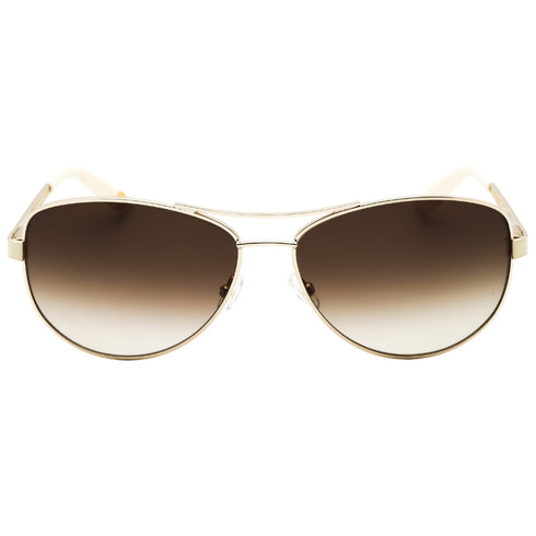Juicy Couture Brown Gradient Lens Light Gold Sunglasses One Size