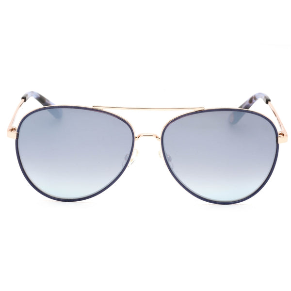 Juicy Couture Silver Lens Blue Detail Gold Sunglasses One Size