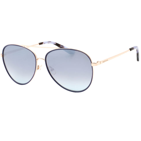 Juicy Couture Silver Lens Blue Detail Gold Sunglasses One Size