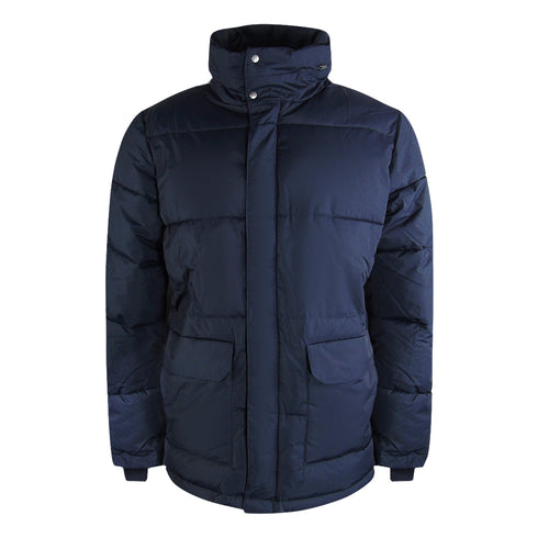 Aquascutum Active Puffer Navy Blue Jacket JK010 11 - Style Centre Wholesale