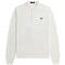Fred Perry Plain White Long Sleeve Knitted Polo Shirt XS