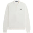 Fred Perry Plain White Long Sleeve Knitted Polo Shirt XS