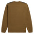 Fred Perry Textured Panel Shaded Stone Brown Sweater XS