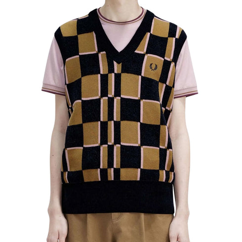 Fred Perry K6513 R83 Shaded Stone Tank Mens XS