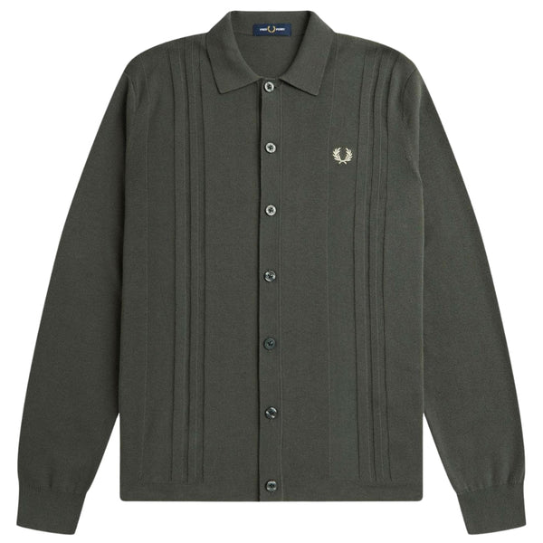 Fred Perry K7618 638 Field Green Knit Shirt Mens M