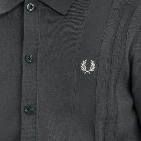 Fred Perry K7618 638 Field Green Knit Shirt Mens M
